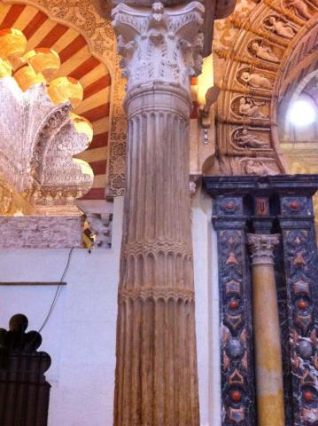 Inside the Great Mosque of Cordoba